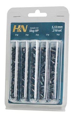 H&N Slug Sampler .22 Caliber 5.53 mm Head 150 Count