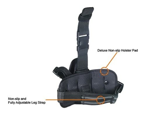 Utg Holster Special Ops Left Hand Tactical Leg Blk view 2