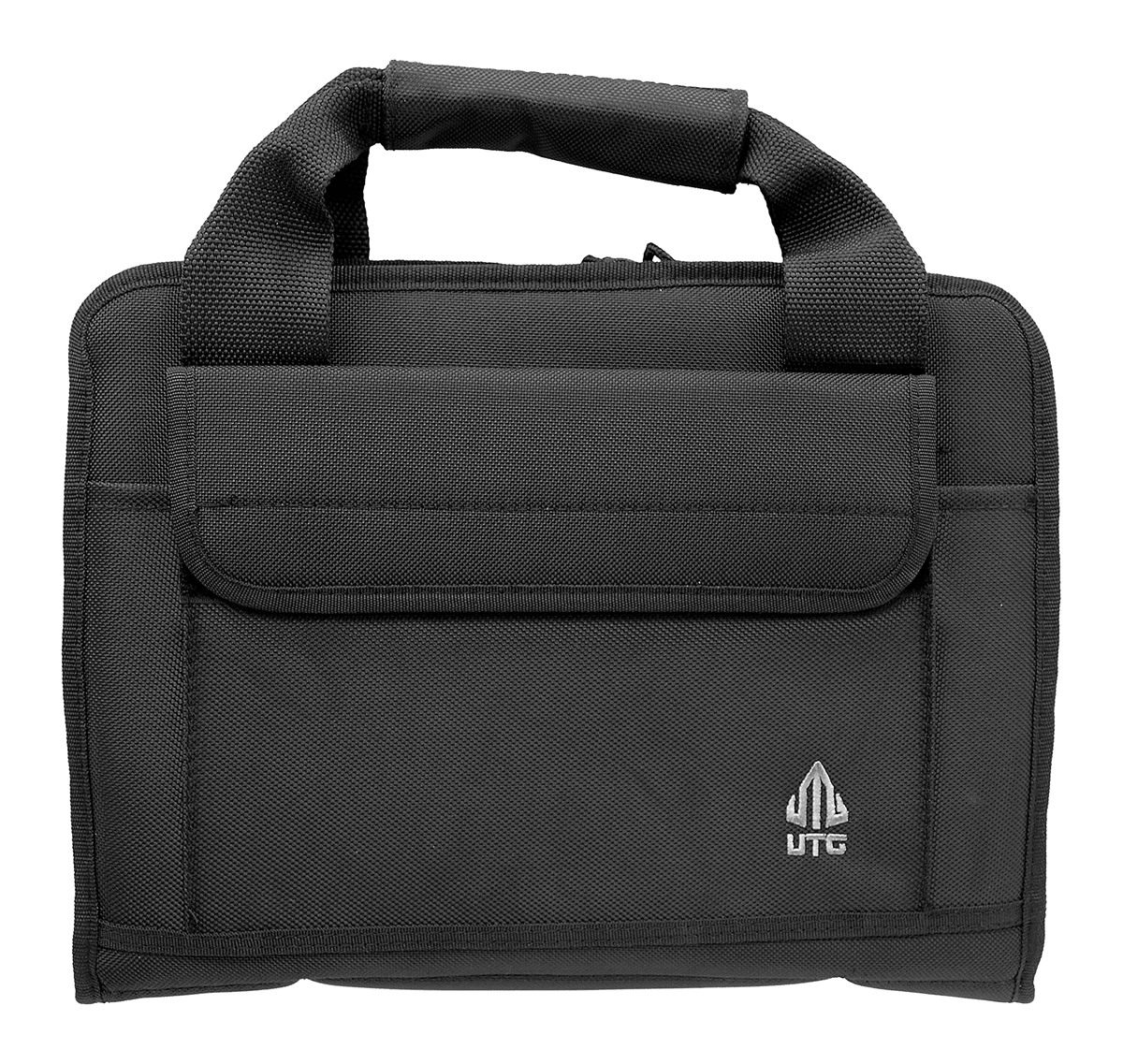 UTG Deluxe Single Pistol Case, Black, Size: Length 11in x Height 8in