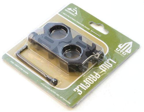 UTG Rings 1in LOW Profile Matte Black Picatinny/Weaver