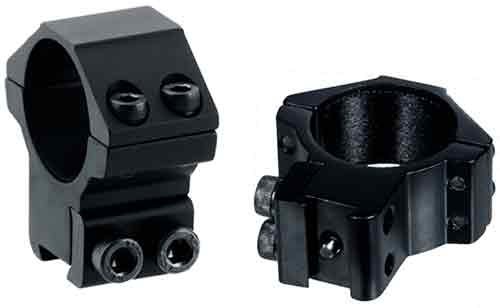 Accu Shot UTG 30mm/2PCs Medium Profile Airgun Rings w/Stop Pin Black view 2