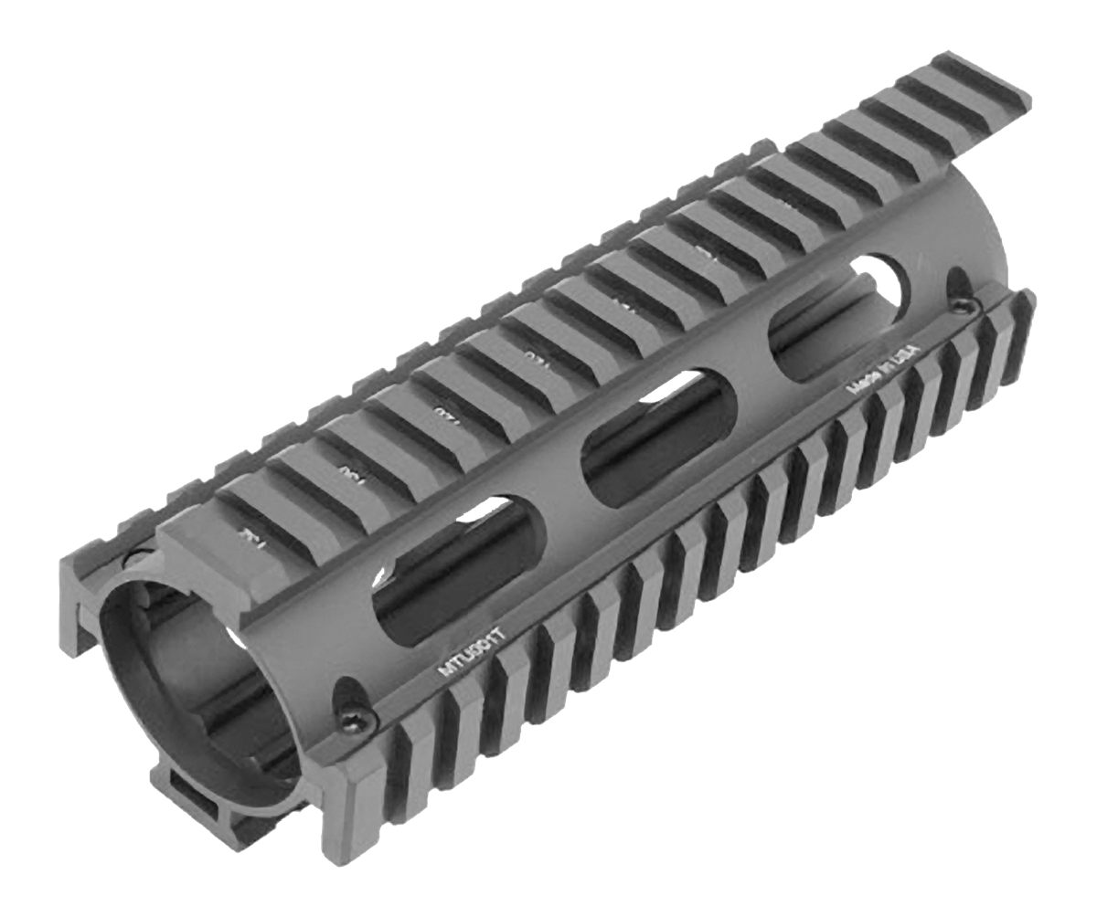 UTG Pro MTU001T Quad Rail Drop-In Handguard Extended Black Anodized Aluminu