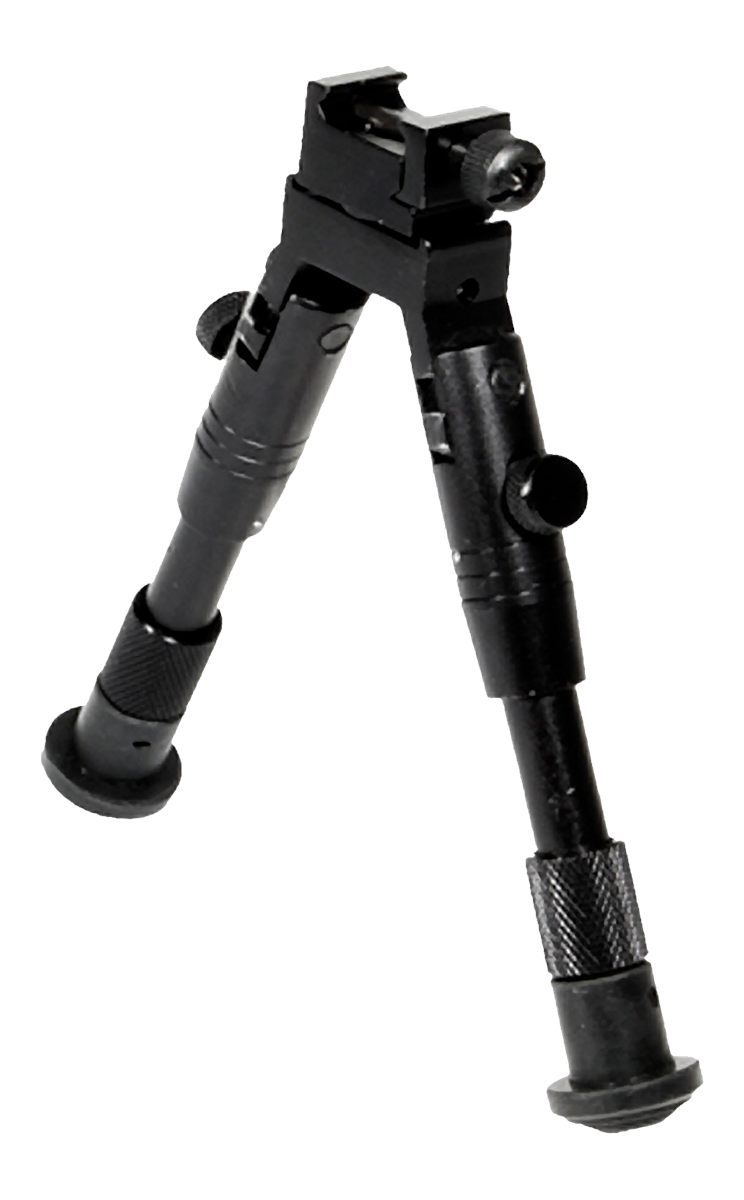 Leapers Shooter's Rubber Feet Bipod,Ht 6.2in-6.7in
