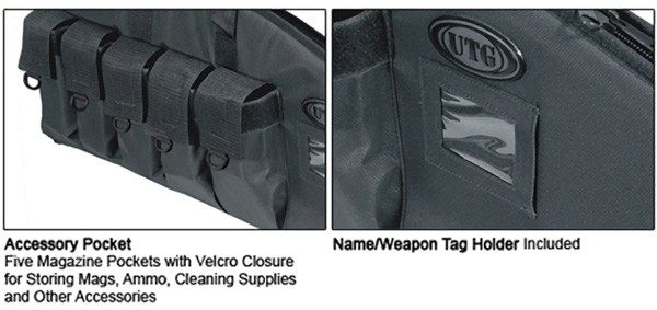 UTG GUN Case 42in Black DC Tactical view 4