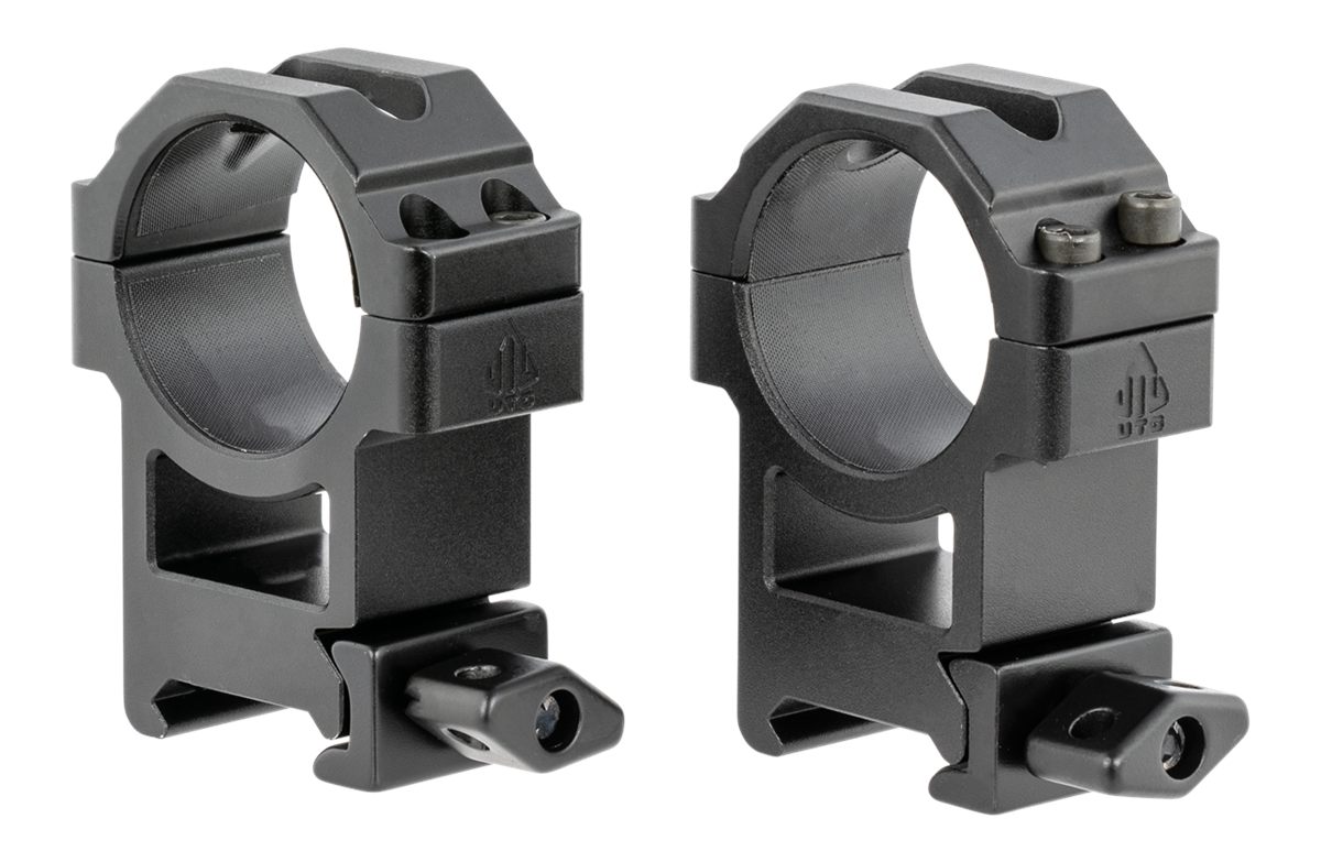 UTG 30mm/2PCs Hi Pro Max Strength Picatinny Rings,22mm Wide Black