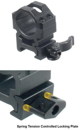 Leapers UTG 2-Piece Max Strength Grade Picatinny Rings - 22mm Width 1in - M