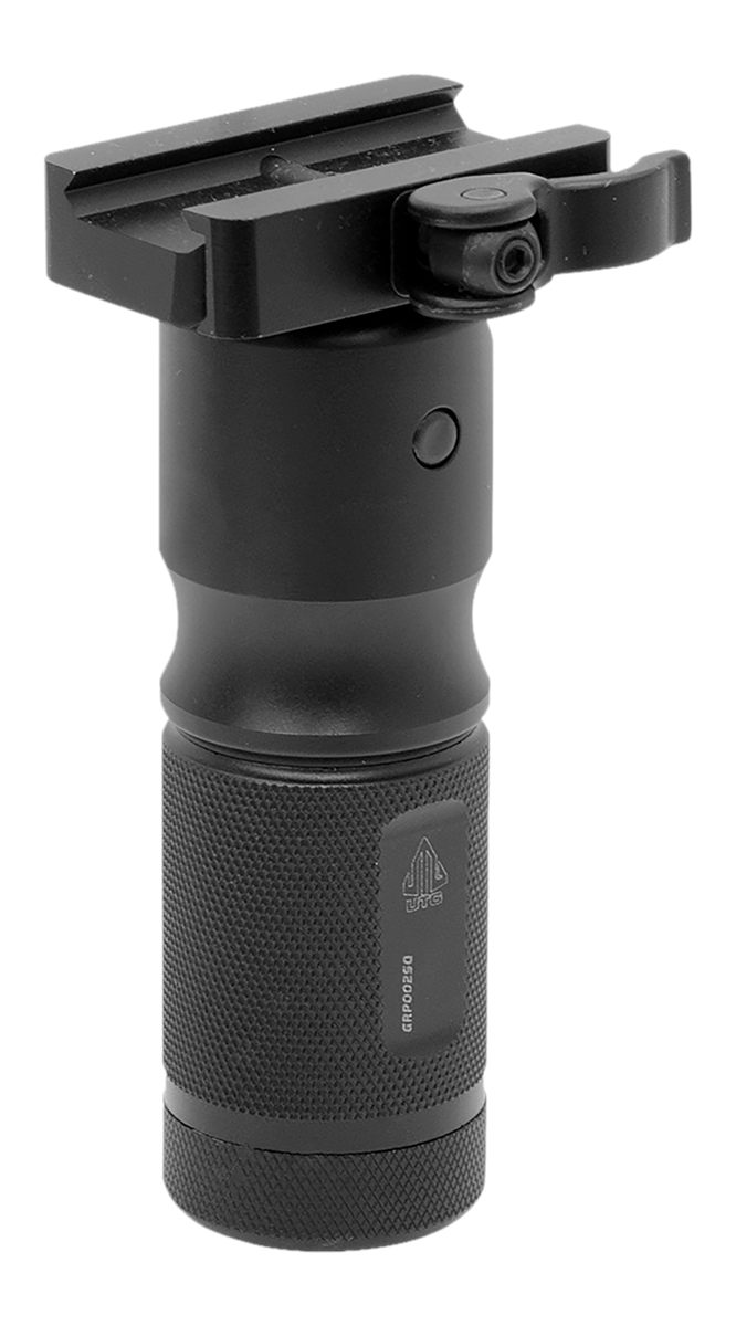 Leapers MNTGRP002SQ QD Foldable Foregrip Matte Black Aluminum