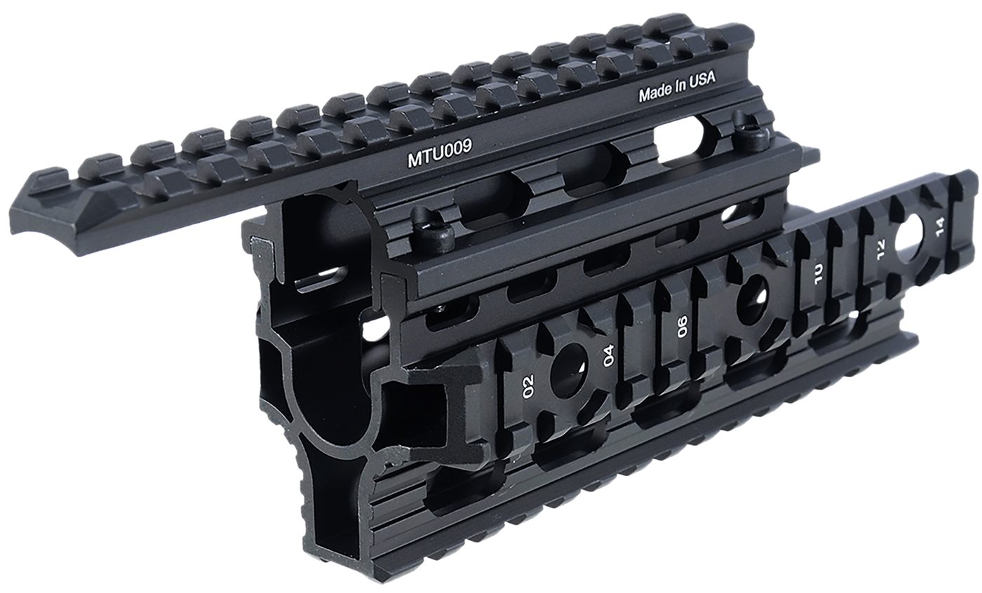 Leapers, UTG MTU009 Quad Rail Aluminum Matte Black Receiver