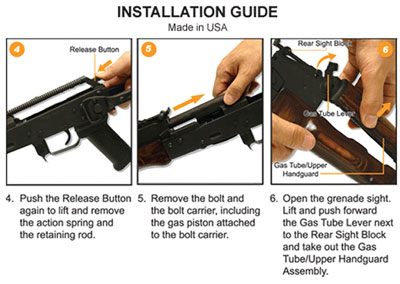 UTG RAIL PICATINNY AK47 DROP-IN YUGO M70 view 4