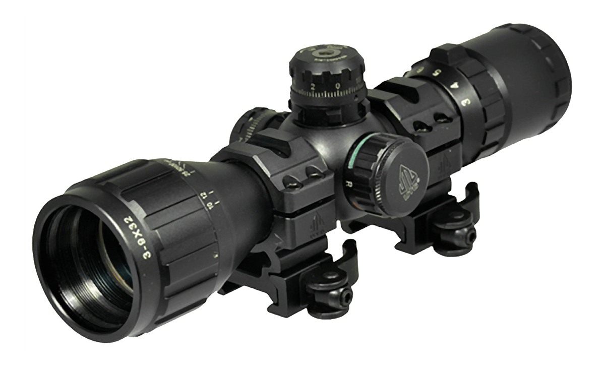 Leapers - UTG BugBuster Rifle Scope, 3-9X 32, 1in, Red/Green Illuminated Mi