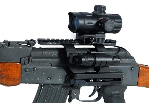 Leapers, UTG Pro MTU016 Quick-Detachable AK Side Mount Black view 2