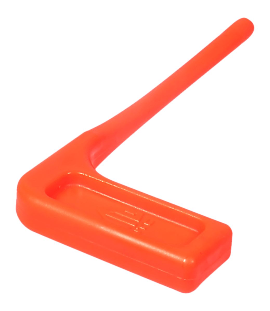 Leapers RBCSF06 Chamber Safety Flag Orange Polymer 3.50in Long 6 Pack