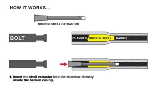 UTG .308/7.62x51mm Broken Shell Extractor,Black view 3