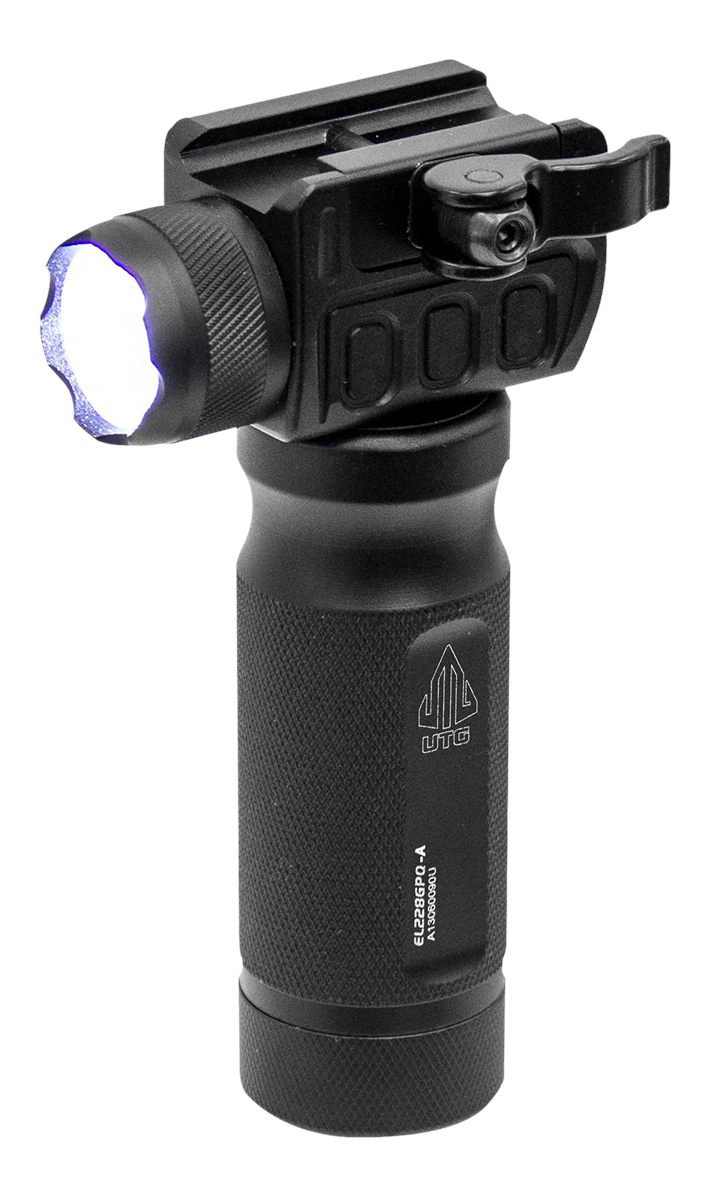 Leapers, UTG MNTEL228GPQA Quick Detach Grip Light Black Aluminum 400 Lumens
