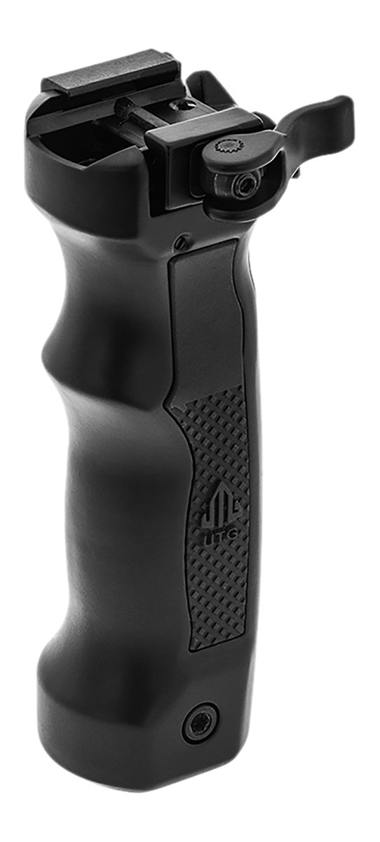 Leapers, UTG Bipod D Grip with Ambi. Quick Release Deployable Black
