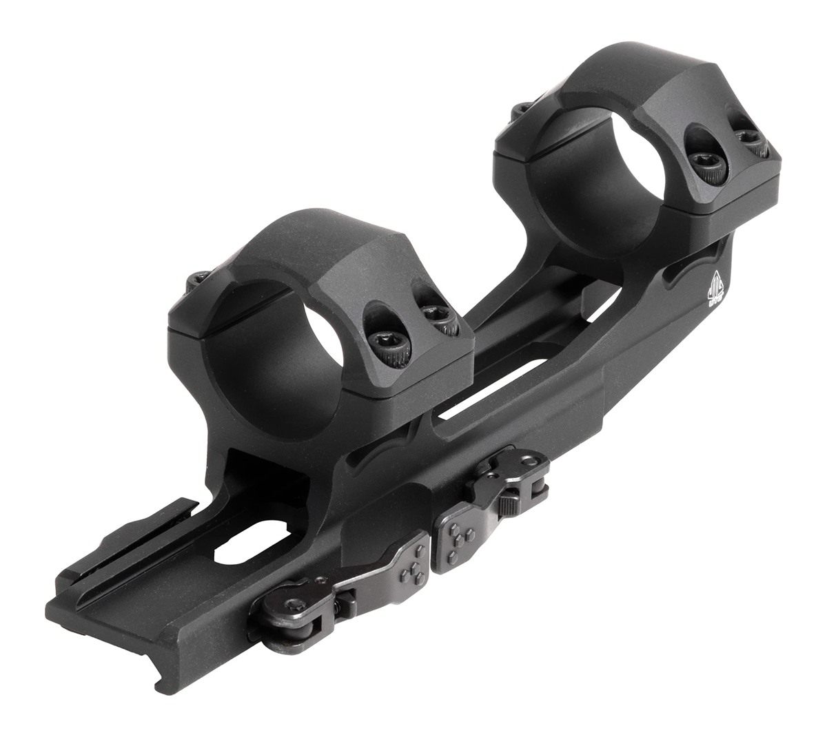 UTG Accu-Sync QR 1in, Medium Pro, 50mm Offset Scope Mount, Black