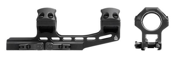 UTG Accu-Sync QR 1in, High Pro, 50mm Offset Scope Mount, Black view 2