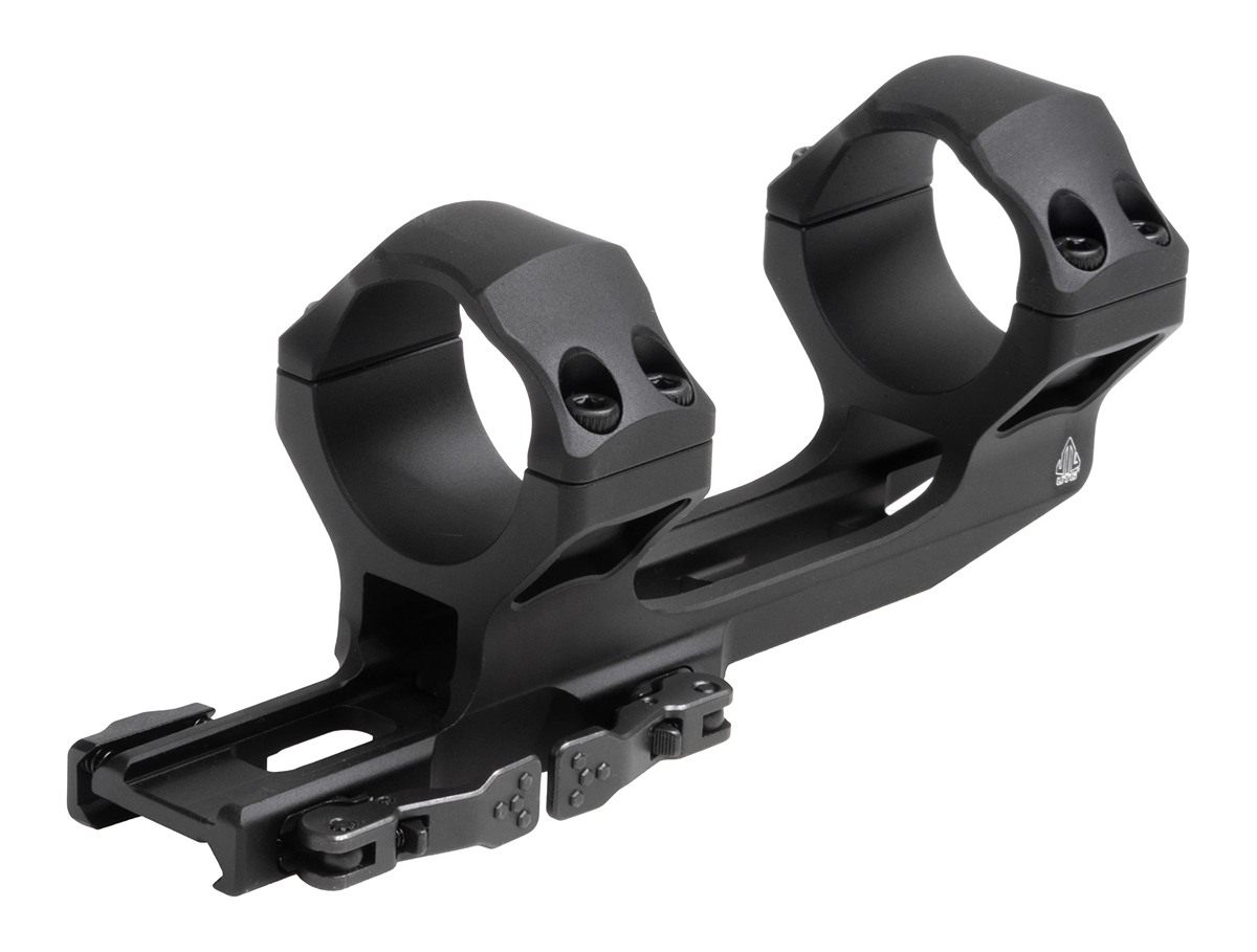 UTG ACCU-SYNC QR 34mm, X-High Pro, 70mm Offset Scope Mount, Black