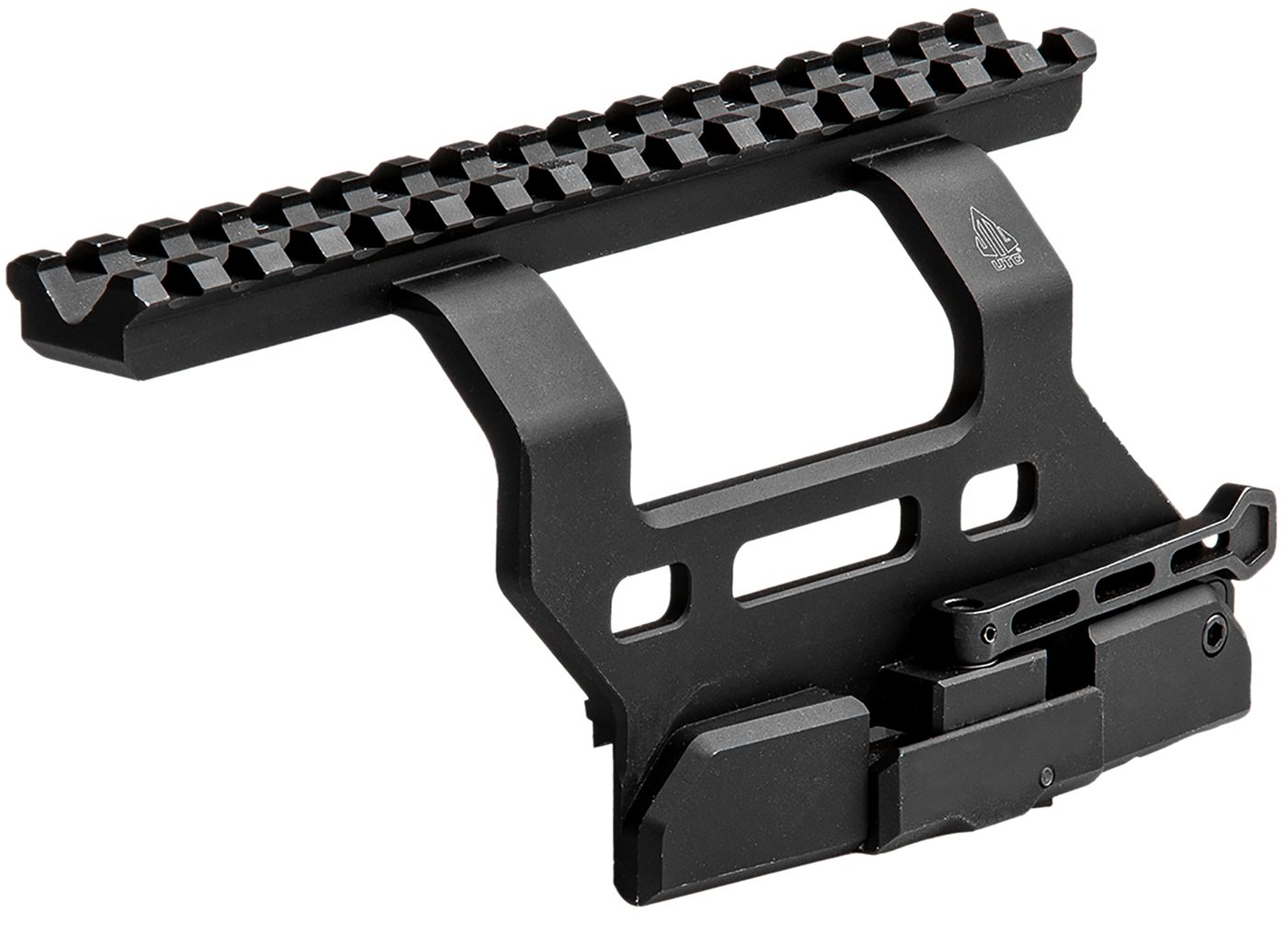Leapers MTUAK01 Quick-Detachable AK Side Mount Matte Black Anodized Aluminu