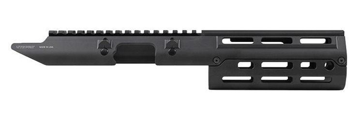 Leapers UTG PRO MP5 MLOK Handguard Black with Extended Upper Picatinny view 3