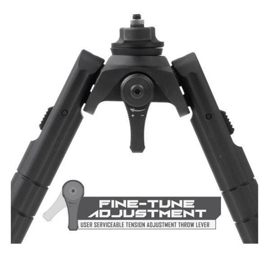 UTG TL-BPM01-B Recon 360 Bipod, 7in-9in Center Height, M-LOK view 2