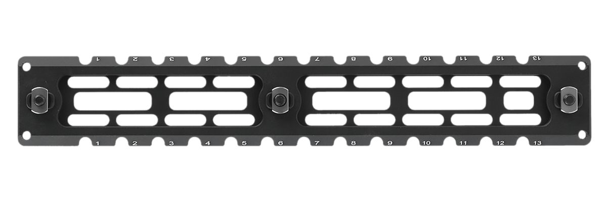 Leapers TLUMA03 Arca Rail 6 Slot M-LOK Matte Black Anodized Aluminum 9.40in