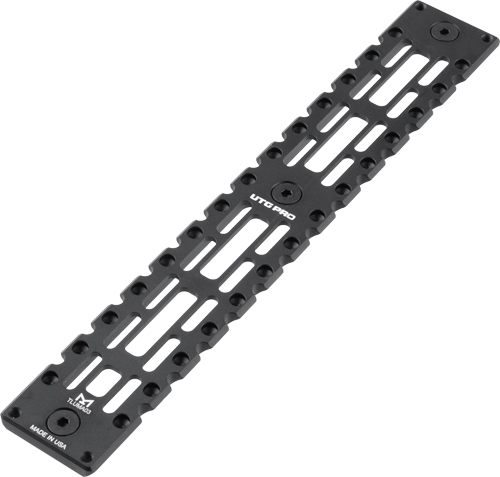 Leapers TLUMA03 Arca Rail 6 Slot M-LOK Matte Black Anodized Aluminum 9.40in view 2