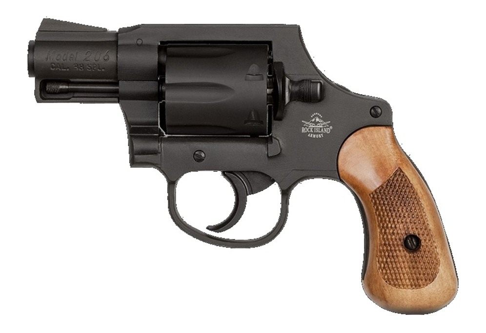 Rock Island Armory 51280 M206 Small 38 Special 6rd 2in Black Parkerized Ste view 3