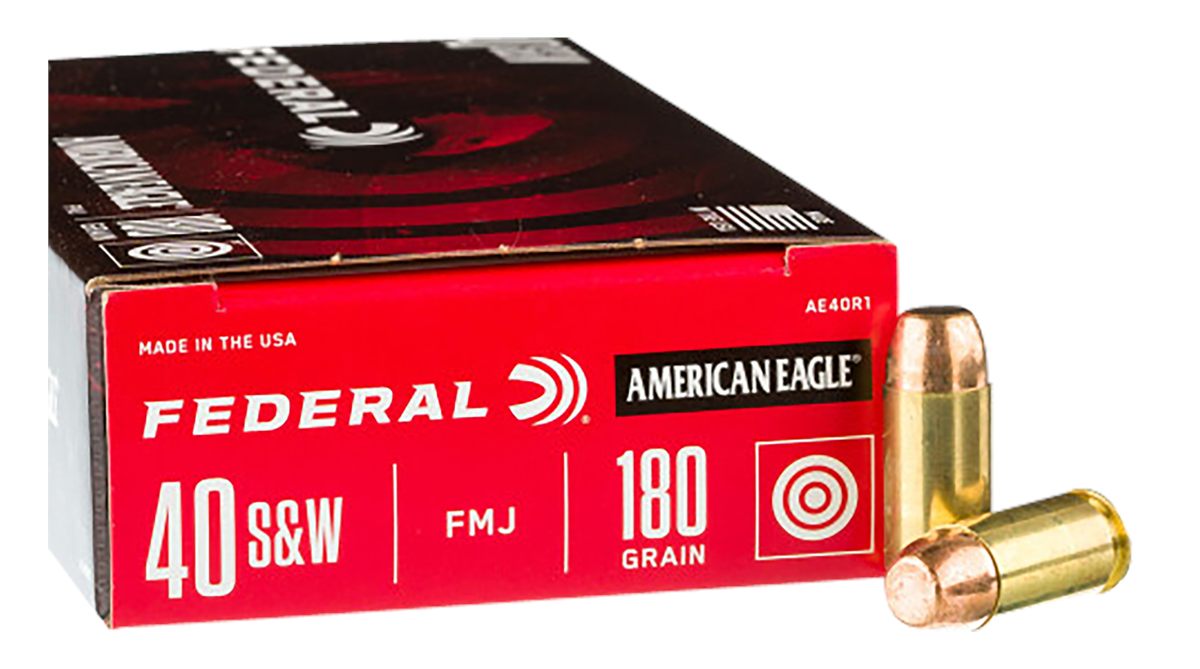 Federal C40180A400 Champion Training 40S W 180gr Full Metal Jacket 400 Per