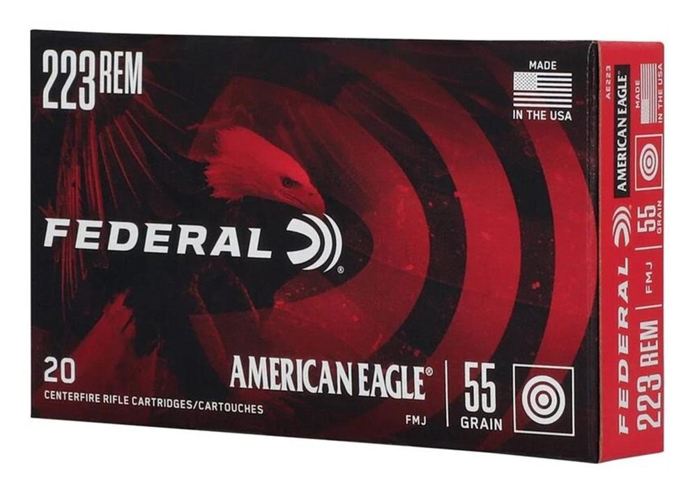 Federal Cartridge Ammo American Eagle Rifle Ammunition .223 Rem 55 gr FMJ 3 view 2