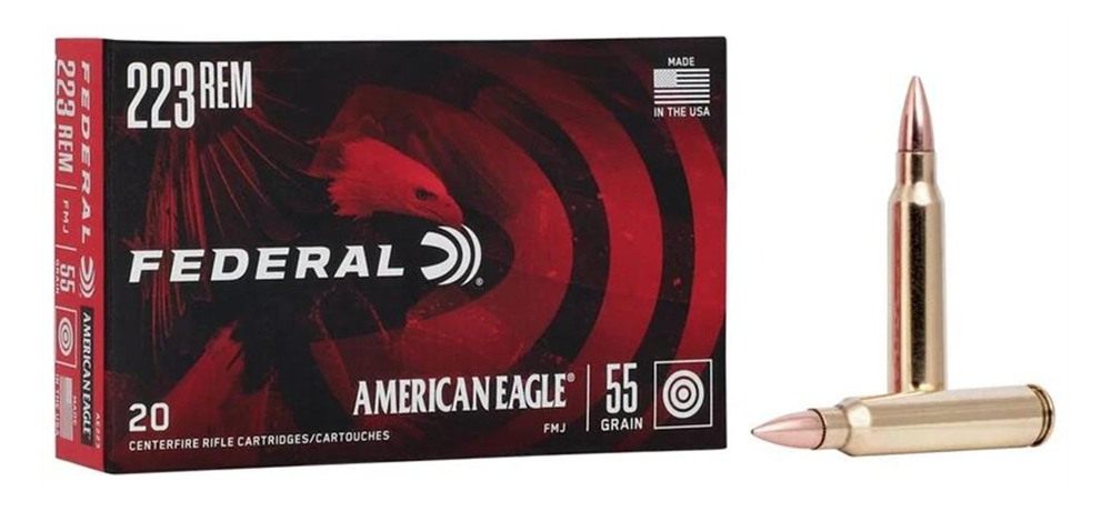 Federal Cartridge Ammo American Eagle Rifle Ammunition .223 Rem 55 gr FMJ 3 view 3