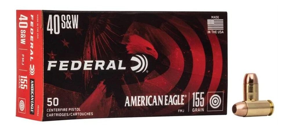Federal Cartridge American Eagle Handgun Ammunition .40 S W 155 gr FMJ 1160 view 2