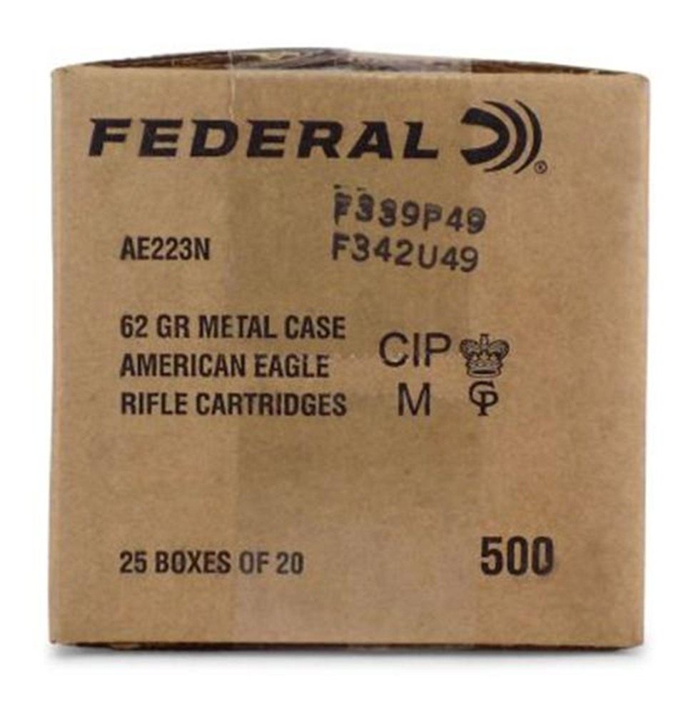 Federal Cartridge American Eagle Rifle Ammunition .223 Rem 62 gr FMJ 3020 f view 3