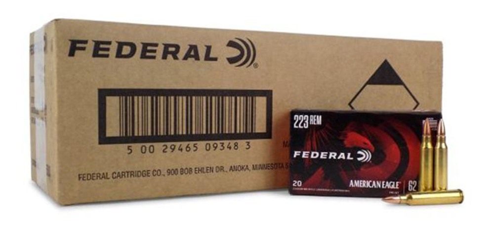 Federal Cartridge American Eagle Rifle Ammunition .223 Rem 62 gr FMJ 3020 f view 4