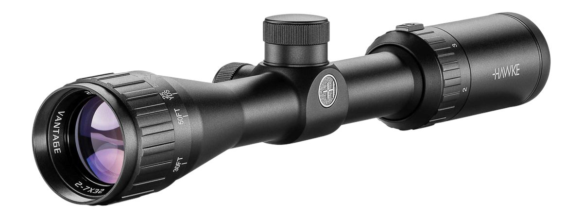 Hawke Sport Optics 14111 Vantage Riflescope Black 2-7x32mm 1in Tube Mil-Dot