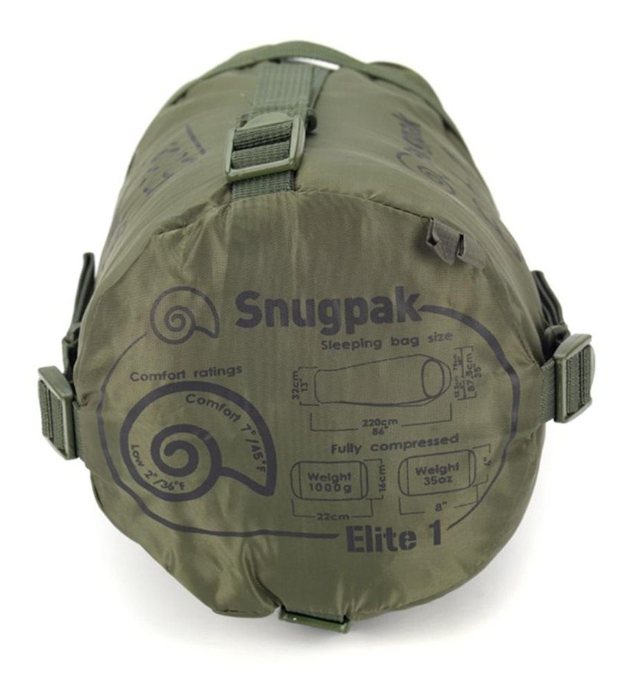 Snugpak Softie Elite 1 WGTE Sleeping Bag Black view 2