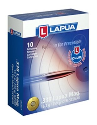 Lapua Ammunition Rifle .338 Mag 250 gr HPBT 2970 fps - 10/box view 2