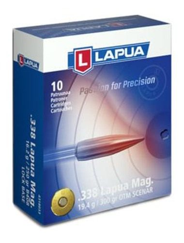 Lapua Ammunition Rifle .338 Mag 300 gr HPBT 2723 fps 10/ct