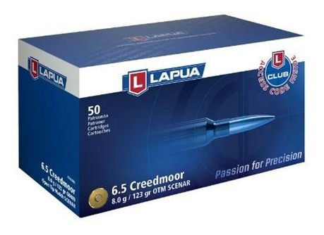 Lapua Ammunition 6.5 Creedmoor 123 gr Scenar OTM 50 rounds