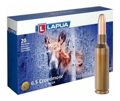 Lapua Ammunition Rifle 6.5 Creedmoor 156gr Mega SP 2559 fps 20/ct