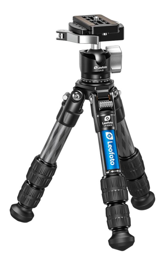 Leofoto USA LS-223CX+LH-25 Carbon Fiber Tripod Black Aluminum