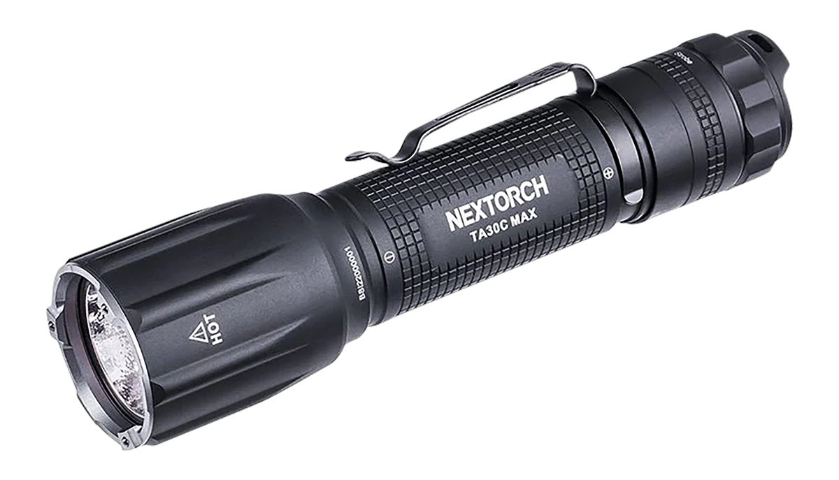 Nextorch Tactical Flashlight Black 3000 Lumens 390 Meters Beam Distance
