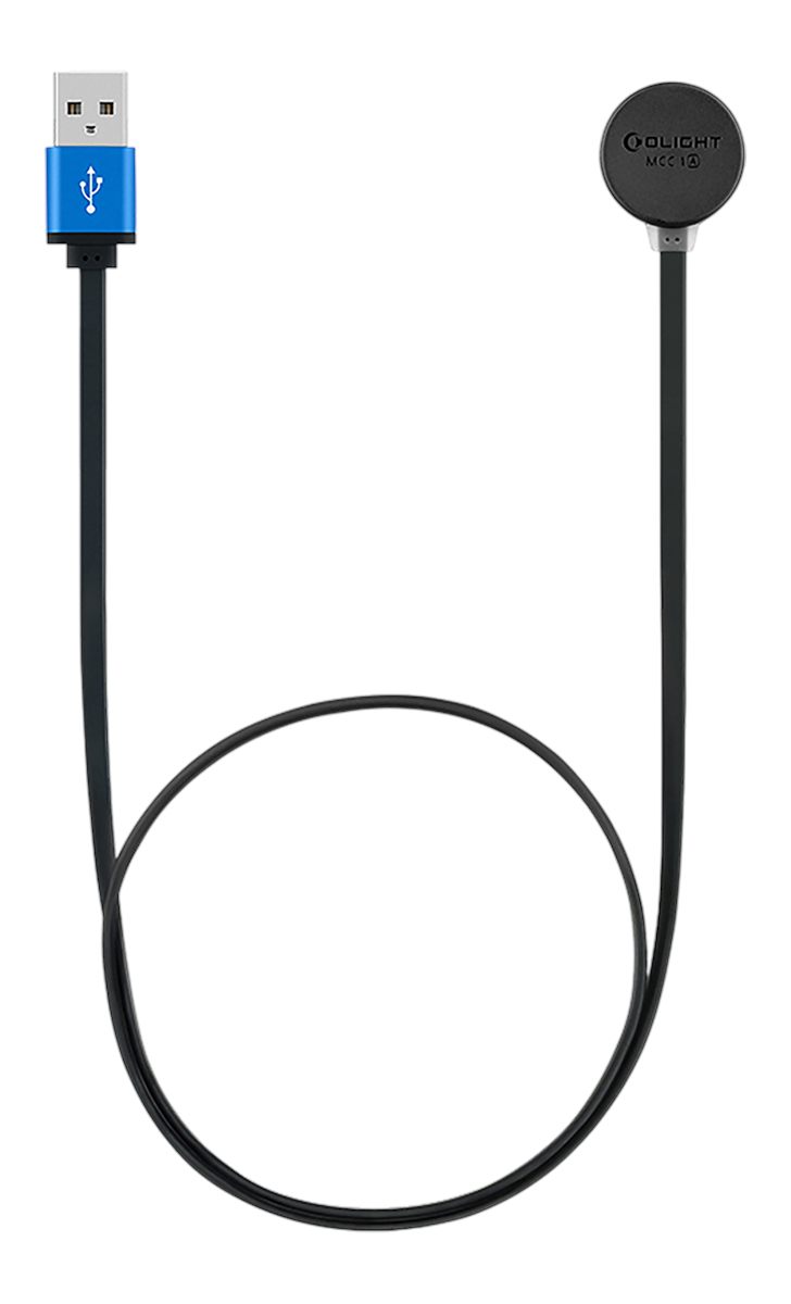 Olight store Usa MCC-1ABLACK Charging Cable Black For S1RII/S2RII Baton3/Pr