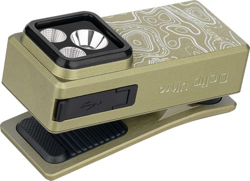 OLIGHT OCLIP ULTRA 530 LUMENS RECHARGEABLE OLIVE TOPO
