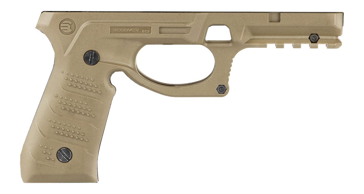 Recover Tactical BC2-02 Grip Rail System Tan Polymer Picatinny for Most Ber