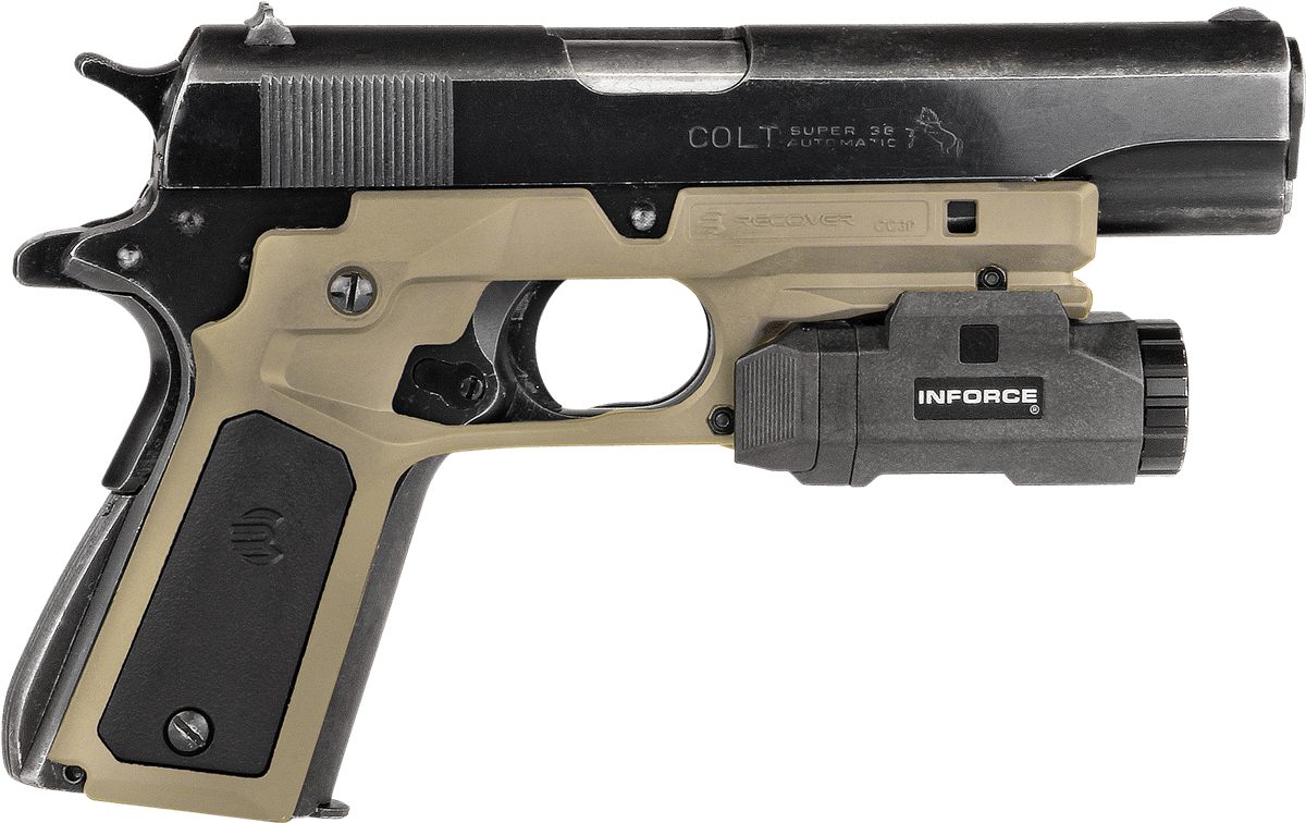 Recover Tactical CC3P0201 Grip Tan Polymer with Interchangeable Black Panel