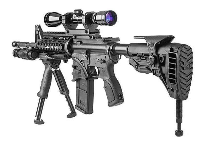 FAB Defense FXTPODG2B T-Pod G2 Rotating Tactical Foregrip Bipod 5 Position view 3