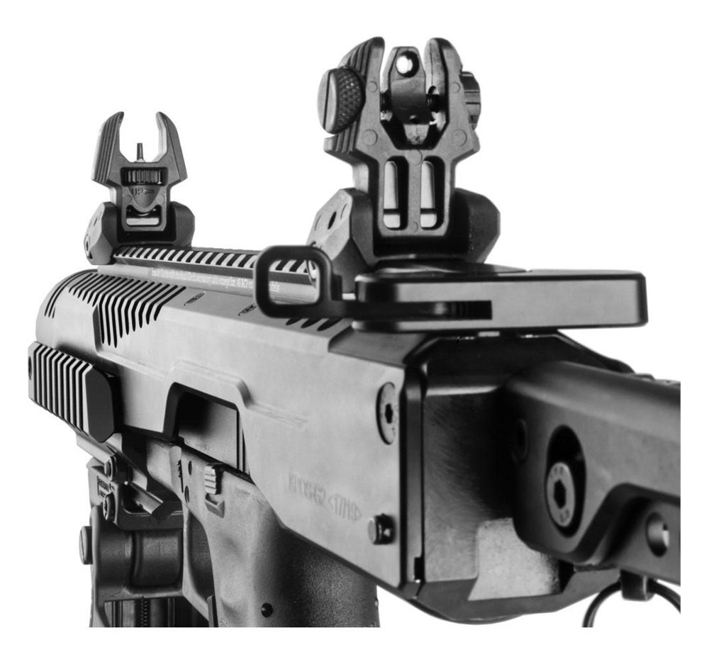 FAB Defense FXFRBS Front/Rear Folding Back-Up Sights AR-15/ M16/ M4 Low Pro