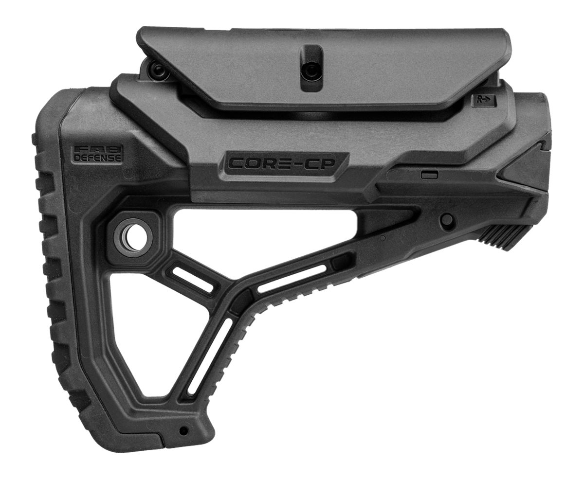 FAB Defense Fxglcorecpb GL-Core Buttstock for AR-15/ M4 w/Adjustable Cheek