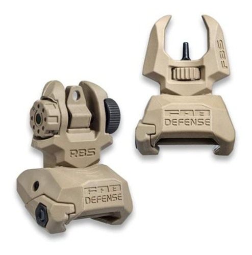 FAB Defense FRBS Rifle Sights Kit Tan